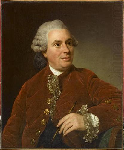 Alexandre Roslin Portrait of Charles-Nicolas Cochin
